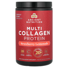 Ancient Nutrition, Multi-Kollagen Protein, Erdbeer-Zitronenlimonade, 1,13 Pfund (513 g)