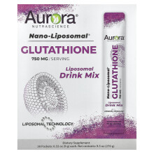 Aurora Nutrascience, Nano-Liposomal, Glutathion, Liposomales Trinkpulver, 750 mg, 30 Beutel, je 0,32 oz (9 g)