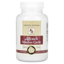 Arizona Natural, Allirich, Geruchloser Knoblauch, 200 Kapseln