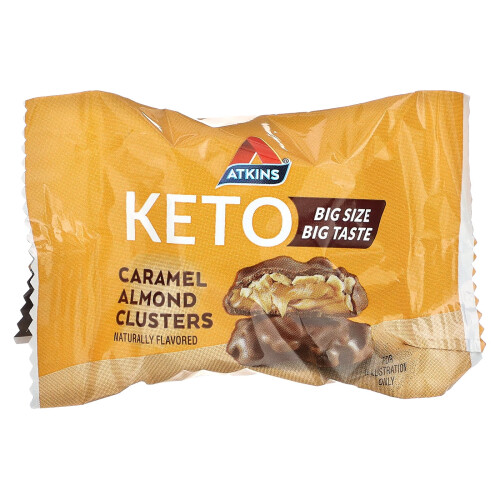 Atkins, Karamell-Mandel-Cluster, 8 Cluster, je 0,92 oz (26 g) 2