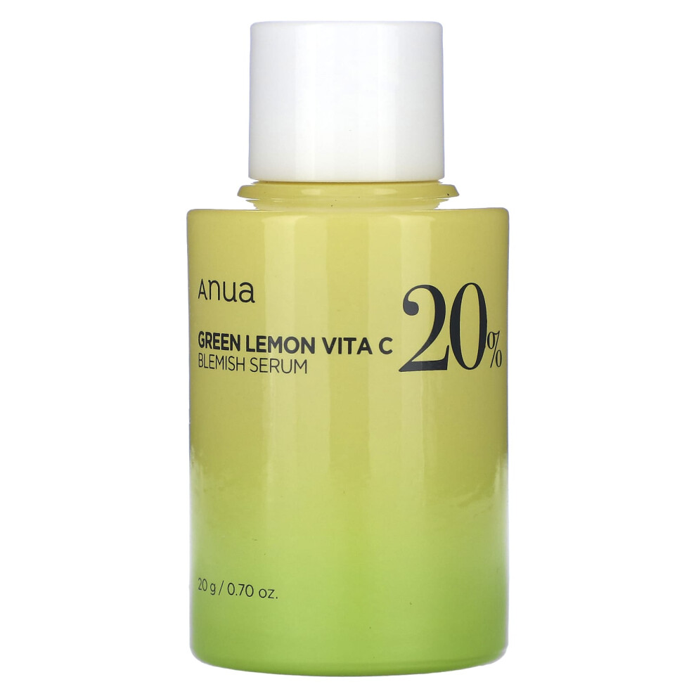 Anua Lemon Vita C Blemish Serum 20%, 0.70 Fl Oz (20 G) Green