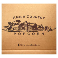 Amish Country Popcorn, Silikon-Mikrowellen-Popcornbereiter, Rot, 4 Teile