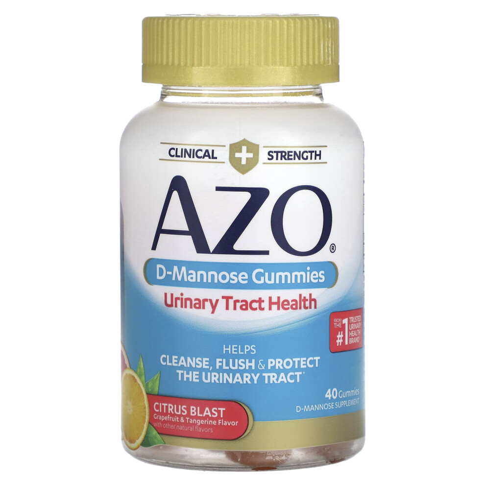 Azo , D-Mannose Gummies, Citrus Blast, 40 Gummies
