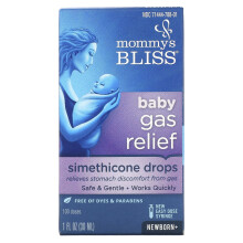 Mommy's Bliss, Soulagement des Gaz pour Bébé, Gouttes de Siméthicone, Nouveau-né+, 1 fl oz (30 ml)