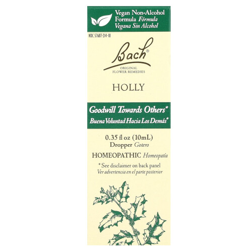 Bach Bach, Original Blüten-Essenzen, Stechpalme, 0,35 fl oz (10 ml)