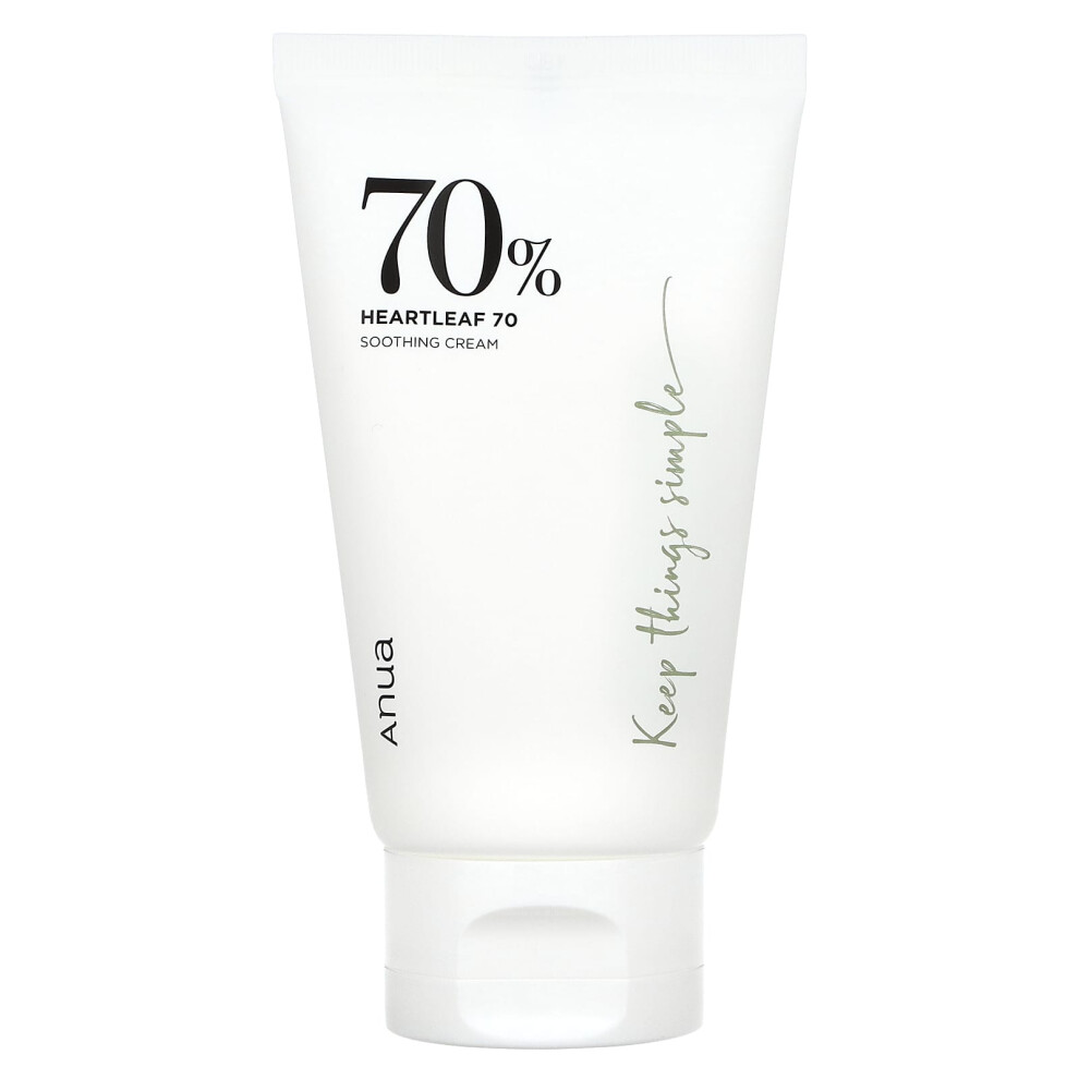 Anua Cream Heartleaf 70% Soothing 3.38 Fl Oz (100 Ml)