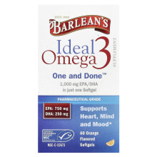 Barlean's, Ideales Omega 3, Orange, 60 Weichkapseln