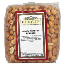 Bergin Fruit and Nut Company, Honig geröstete Erdnüsse, 16 oz (454 g)