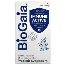 BioGaia, Immunoactif, Gélules Protectis, 2 000 UI, 60 Gélules Probiotiques