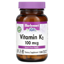 Bluebonnet Nutrition, Vitamin K2, 100 mcg, 100 Pflanzenkapseln