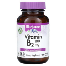 Bluebonnet Nutrition, Vitamine B2, 100 mg, 100 Gélules Végétales