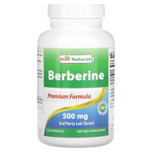 Best Naturals, Berberin, 500 mg, 120 Kapseln