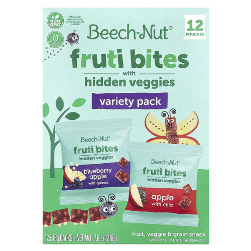 Fruti Bites mit verstecktem Gemüse, Sortimentspackung
