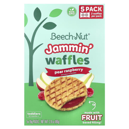 Jammin' Waffles, 12+ Months, Pear Raspberry