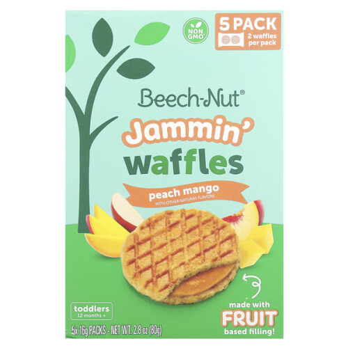 Jammin' Waffles, 12+ Months, Peach Mango