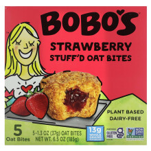 Bobo's Haferriegel, Gefüllte Haferbissen, Erdbeere, 5 Bissen, je 1,3 oz (37 g)