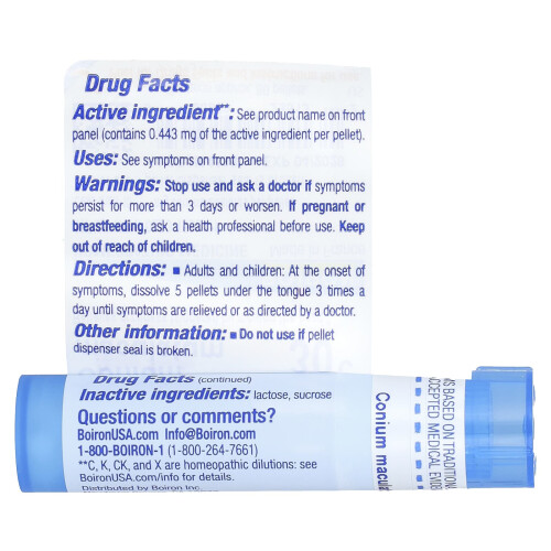 Boiron, Conium Maculatum 30 C, Approx 80 Pellets 2