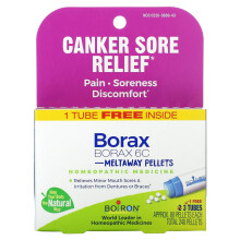 Boiron, Borax 6C, Granulés Fondants, 3 Tubes, Environ 80 Granulés Chacun