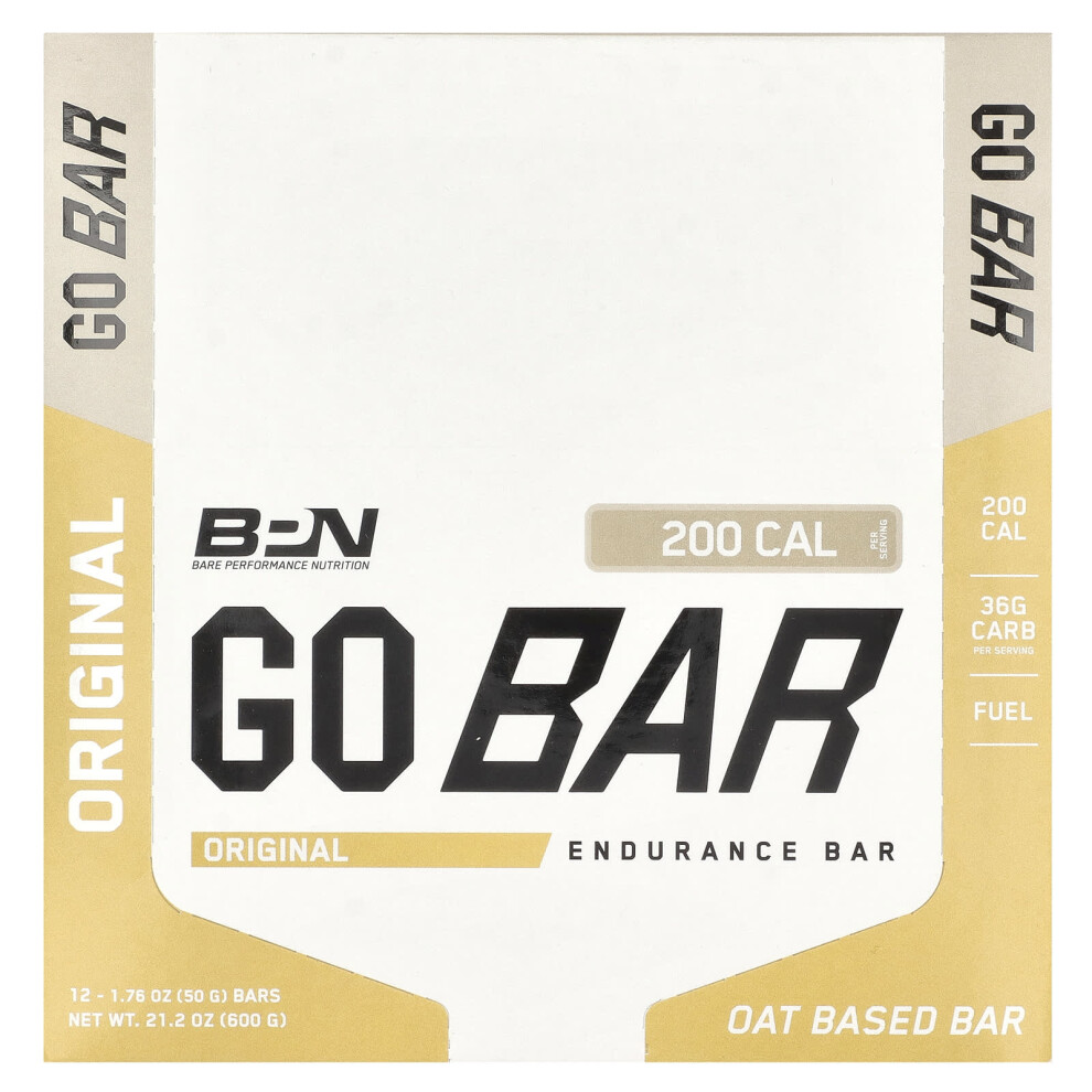 Bpn , Go Bar, Endurance Bar, Original, 12 Bars, 1.76 Oz (50 G) Each