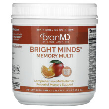 BrainMD, Bright Minds Multi Mémoire, Orange Mangue, 5,4 oz (153,6 g)