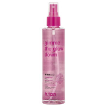 b.tan, Gimme The Glow Down, Dark, Mist de Tan Facial, Apă de Trandafir, 6,7 fl oz (190 ml)
