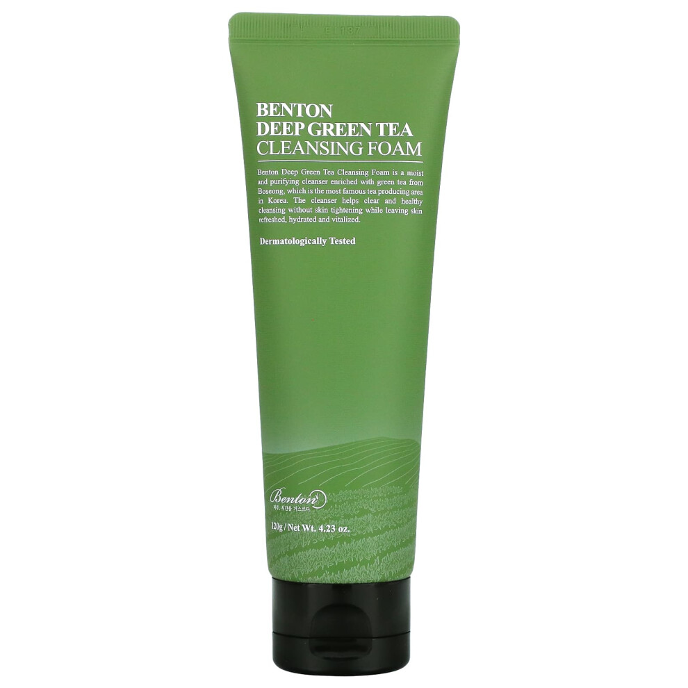 Benton , Deep Green Tea Cleansing Foam, 4.23 Oz (120 G)