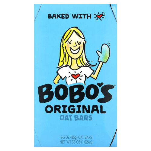Bobo's Oat Bars, Original Oat Bars, 12 Bars, 3 oz (85 g) Each