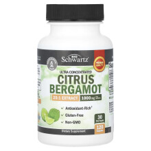 BioSchwartz, Ultra Konzentriertes Citrus Bergamot, 1.000 mg, 120 Kapseln (250 mg)