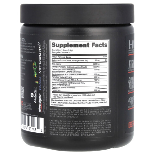 Bucked Up, LFG Burn, Pre-Workout, Beere, 10,5 oz (297 g) 2
