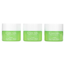 Care:Nel, Conjunto de Máscara Noturna para Lábios, Limão, 3 Peças, (5 g) Cada
