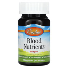 Carlson, Nutriments Sanguins, 40 Gélules