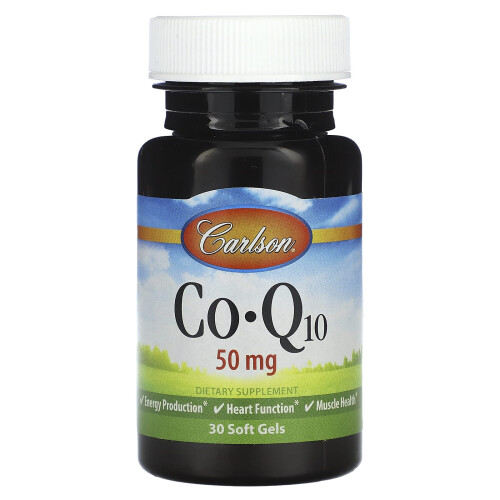 Carlson, CoQ10, 50 mg, 30 Soft Gels