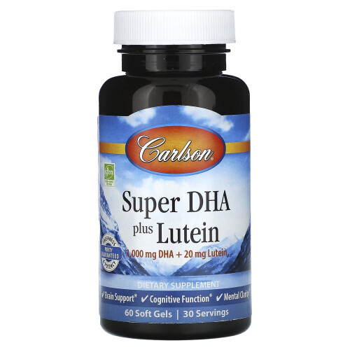 Carlson, Super DHA Plus Lutein, 60 Softgels