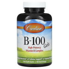 Carlson, Vitamine B-100, 100 Softgels