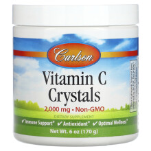 Carlson, Cristaux de Vitamine C, 2 000 mg, 6 oz (170 g)