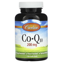 Carlson, Co-Q10, 200 mg, 120 Softgels