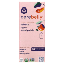 Cerebelly, Bio-Baby-Püree, Spinat, Apfel, Süßkartoffel, 6 Beutel, je 4 Unzen (113 g)