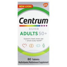 Centrum, Silber, Erwachsene 50+, 80 Tabletten