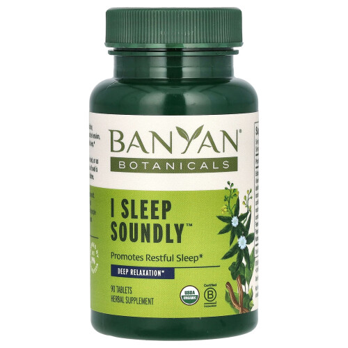 Banyan Botanicals, Je Dors Paisiblement, 90 Comprimés