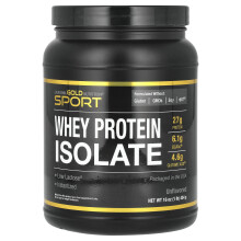 California Gold Nutrition, Sport, Whey Protein Isolat, Ungeschmackt, 1 lb (454 g)