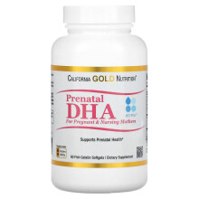 California Gold Nutrition, DHA Prénatal pour Mères Enceintes et Allaitantes, 900 mg, 60 Gélules Molles en Gélatine de Poisson (450 mg par Gélule)