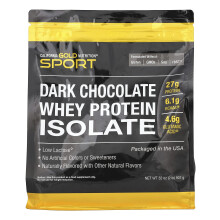 California Gold Nutrition, Sport, Dunkle Schokolade Whey Protein Isolat, 2 Pfund (907 g)