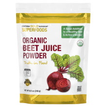 California Gold Nutrition, Superaliments, Poudre de Jus de Betterave Biologique, 8,5 oz (240 g)