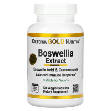 California Gold Nutrition, Boswellia-Extrakt, Plus Kurkuma-Extrakt, 500 mg, 120 Veggie-Kapseln (250 mg pro Kapsel)