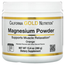 California Gold Nutrition, Magnesium Getränkepulver, Orange, 13,4 oz (380 g)