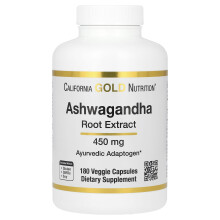 California Gold Nutrition, Ashwagandha, 450 mg, 180 vegetarische Kapseln