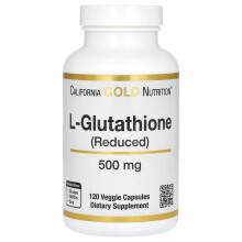 California Gold Nutrition, L-Glutathion (Reduziert), 500 mg, 120 Vegane Kapseln