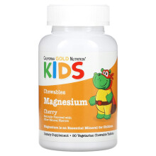 California Gold Nutrition, Kautabletten Magnesium für Kinder, Kirsche, 90 vegetarische Tabletten