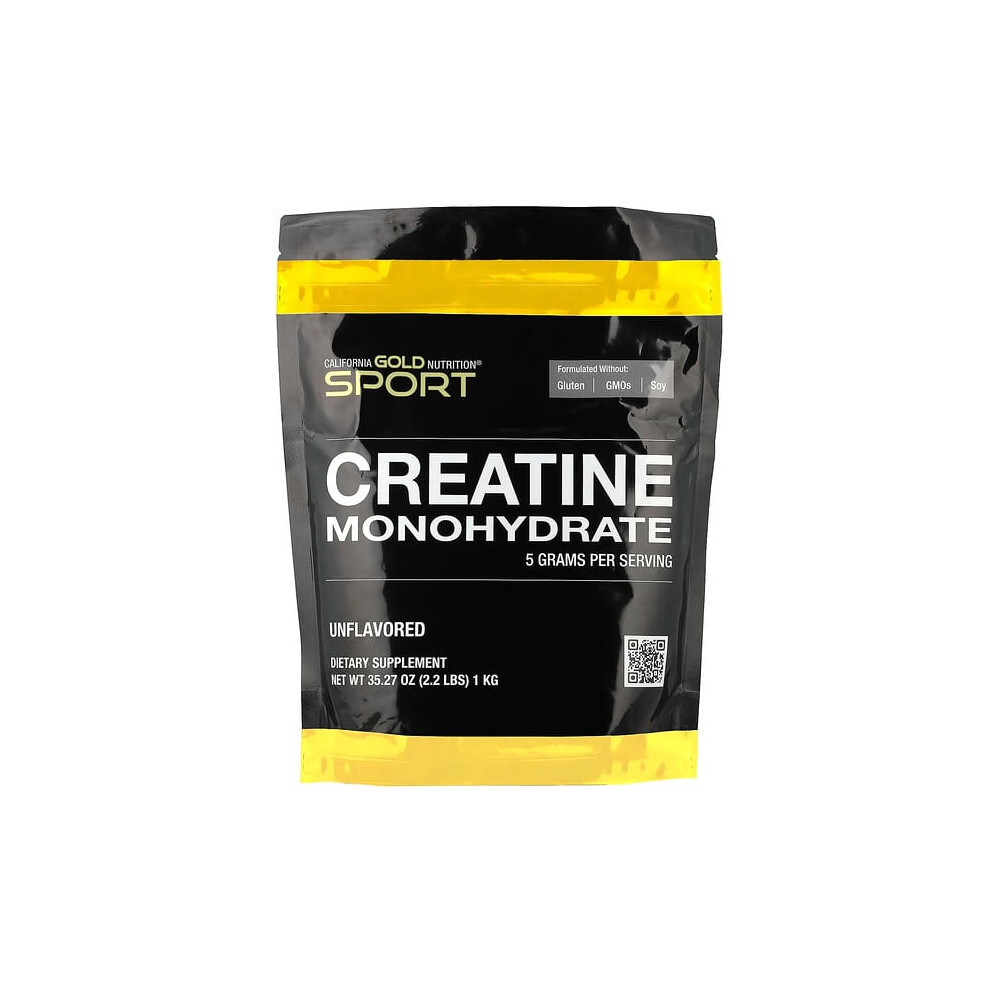 California Gold Nutrition Gold Sport, Creatine Monohydrate, Unflavored
