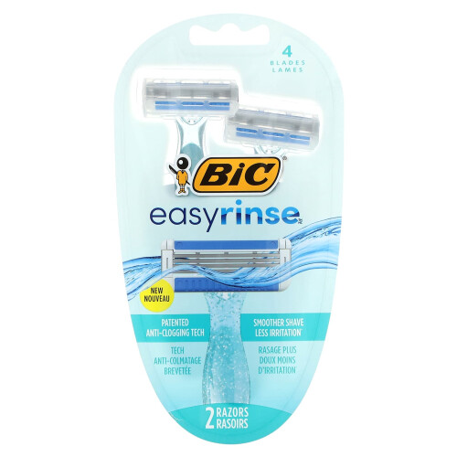 BIC BIC, EasyRinse, Damen Einwegrasierer, 2 Rasierer